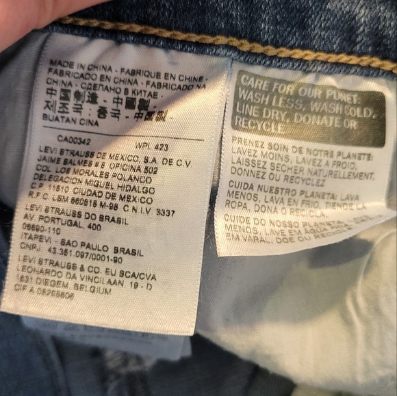 Levi's 505 Straight Denim Jeans - Picture 6 of 7